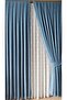 Diamond Double Wing Indigo Velvet Textured Frequent Pleated Plain Island Background Curtain Simple100 X 250 - 4