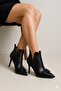 Stiletto Black Leather Boot