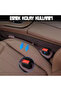 New Generation Flexible Phone Wallet Key Coin Drop Blocker Car Seat Organizer Black - 4