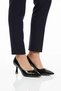 357164 Z Black Patent Leather Women's Evening Dress Shoes - 2