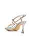 Pc-54655 Z Silver Women's Evening Dress Shoes - 5