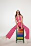 Koton Fabric Strap Loose Cut Rise Trousers Pink - 3