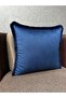 Imported Silk Velvet DARK BLUE COLOR TASSELED CIRLENT CASE 43x43cm - 3
