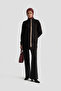 Zippered Stand Collar-Stripe Detailed Tunic Autumn-Winter