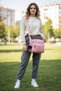 Women's Shoulder Bag Waterproof Satin Fabric Crossbody Bag 4100