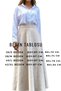 Women's Winter Gray Melton Skirt, Pocketed , High Waist, Long, Kilos, Suitable for Hijab 700-3528330 - 3