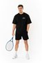 تي شيرت رجالي كبير الحجم من Racquet Lover - أسود - 4