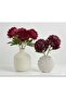 Modern Ceramic Vase Set of 2 – Sculptural White Decorative Vases - 7