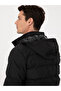Black Wide Hooded Jacket Hooded Coat 50319254-Vr046 - 7
