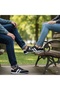 Unisex Black and White High-Sole Shoes - 2
