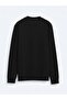 سويت شيرت أسود برقبة دائرية - 7