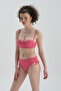 Fuşya Straplez Kaplı Bikini Üst - 3