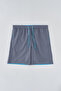 Gray Micro Medium Straight Swim Shorts - 4