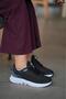 Women's Black White Sneaker Daily Comfortable Sports Shoes 043 - 4