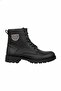 Men's Black Zippered Biker Boots 0012655 - 4