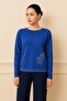 Back Detail Square Embroidered Knitwear Sweater 26K74001