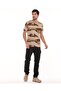 Sword Crew Neck Short Sleeve Camouflage Men's T-Shirt Single - 5