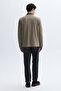Men's Mink Color Crew Neck Sweatshirt - 2