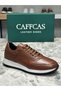 Genuine Leather Tan Color Handmade Casual Sports Men's Shoes 1458-51