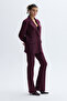 Women's Plum Oversize Blazer Jacket - 3