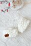 Newborn Panduf Booties 0-3m Cream Unisex Handmade Fancy Shoes Alize Puffy Thread Knitting - 2