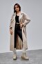 Oversize Trench Coat with Windbreaker Detail - 3