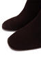 Women's Genuine Leather Brown Suede Heeled Boots - 3