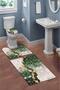 Modern Patterned Digital Printing 3-Piece Bathroom Mat Set Washable Non-Slip Base Toilet Set Klz00 - 2