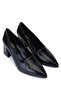 Women's Genuine Leather Black Classic Shoes - 2