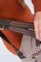 Coffee Yellow - Brown Plaid Line Square Women's Backpack Sp901 - 2