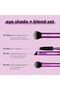 Eye Shade And Blend Brush Set Purple/Black 3Pcs Eye Brush Set - 4