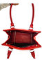 Women's Handmade Leather Snap Closure Logo Detailed Hand and Shoulder Bag Armo - 6