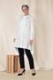 Pleated Hem Tunic with Lace-Up Collar 4066 - 2