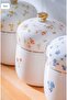 Tiana 3-Piece Porcelain Vacuum Tea Sugar Coffee Jar - 3