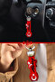 Silicone Car Auto Keychain with Turkish Flag |   Crescent Star Car Keychain with Turkish Flag - 3