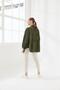 Ethnic Embroidered Oversize Linen Kimono Khaki - 3