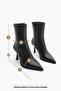 Women's Heeled Boots Pointed Toe Goblet Heel Daily Classic Boots Holes Black - 8