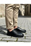 Genuine Leather Black Handmade Casual Sneaker Men's Shoes 03-Drm - 7
