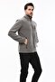 Unisex Medium Gray Bato Collar Full Zip 3 Pocket Outdoor Fleece Jacket - 2