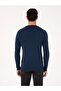 Indigo S Slim Fit Cotton Blend Crew Neck Knitwear Sweater 50318676-Vr028 - 5