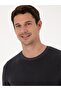 Anthracite Slim Fit Cotton Blend Crew Neck Knitwear Sweater 50318983-Vr006 - 2