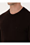 Brown Slim Fit Cotton Blend Crew Neck Basic Knitwear Sweater 50318620-Vr029 - 7