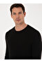 Black Slim Fit Cotton Blend Crew Neck Knitwear Sweater 50318983-Vr046 - 2