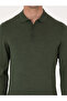 Khaki Slim Fit Wool Blended Polo Neck Basic Knitwear Sweater 50315267-Vr027 - 6