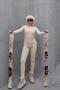 Women's Long Sleeve Crew Neck Thermal Suit 405152 / 409003 Beige - 3
