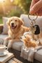 Transparent Dog Hair Storage Box - Pet Hair Keepsake Gift Keychain - 5