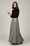 Women's Pieces Draped Fabric Skirt - 4