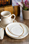 Ribon 4-Piece 2-Person Porcelain Coffee Cup Set - 4