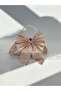 Shiny Beige Bowknot Pearl Portfolio Evening Dress Handbag - 3