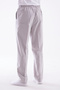 Men's Relaxed Fit Elastic Waist Linen Hajj and Umrah Shalwar Trousers Light Gray - 3